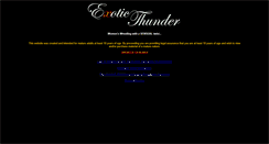 Desktop Screenshot of exoticthunder.com